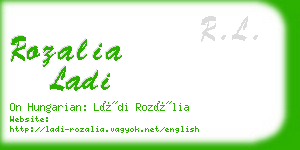 rozalia ladi business card